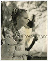 9h770 ROMEO & JULIET English 7.5x9.5 still '55 profile close up of Susan Shentall in her debut!