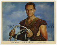 9h005 BEN-HUR color English FOH LC #9 '60 best close up of Charlton Heston holding whip!