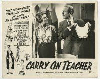 9h212 CARRY ON TEACHER English FOH LC '62 Leslie Phillips shows underwear to Rosalind Knight!