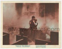 9h056 WAR OF THE WORLDS color English FOH LC R65 Barry & Robinson in church, George Pal, H.G. Wells