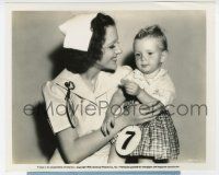 9h557 LITTLE ACCIDENT 8x10 still '39 nurse Virginia Lee Corgin holding adorable Baby Sandy!