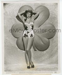 9h619 MARTHA VICKERS 8x10.25 still '46 modeling a sexy shamrock swimsuit for St. Patrick's Day!