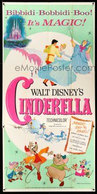 9j099 CINDERELLA 3sh R65 Walt Disney classic romantic musical fantasy cartoon!