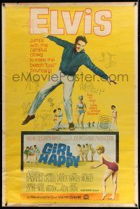 9j368 GIRL HAPPY style Y 40x60 '65 great image of Elvis Presley dancing, Shelley Fabares!