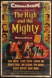9j372 HIGH & THE MIGHTY style Z 40x60 '54 directed by William Wellman, John Wayne, Claire Trevor
