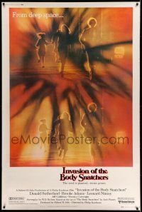 9j375 INVASION OF THE BODY SNATCHERS 40x60 '78 Kaufman classic remake of space invaders