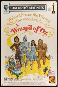 9j425 WIZARD OF OZ 40x60 R72 Victor Fleming, Judy Garland all-time classic!