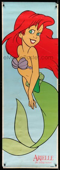 9j319 LITTLE MERMAID German commercial poster '92 Disney, great art of Ariel!