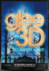 9j015 GLEE: THE 3D CONCERT MOVIE lenticular style A 1sh '11 Cory Monteith, Dianna Agron, Lea Michele