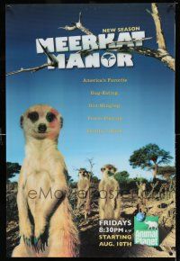 9j023 MEERKAT MANOR lenticular tv poster '07 cool image of the little African animals!