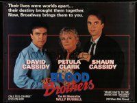9j268 BLOOD BROTHERS 45x59 stage poster '93 David Cassidy, Shaun Cassidy Petula Clark!