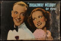 9j170 BROADWAY MELODY OF 1940 20x30 special '40 close up of Fred Astaire and Eleanor Powell!
