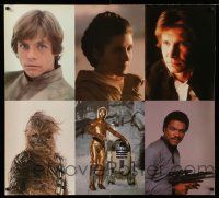 9j279 EMPIRE STRIKES BACK 34x38 special '80 Lucas, Luke, Leia, Han, Chewie, Calrissian, C-3PO/R2D2