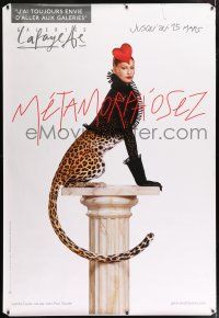 9j299 GALERIES LAFAYETTE DS 47x68 French advertising poster '00s image of half-woman half-leopard!