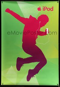 9j300 IPOD 47x69 advertising poster '10s cool image of dancer playing his IPod and jumping!