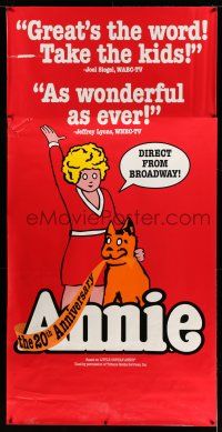 9j266 ANNIE 42x85 stage poster '97 from Broadway, classic orphan musical!