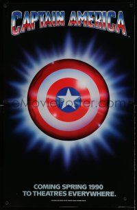 9j138 CAPTAIN AMERICA standee '90 Marvel Comics superhero, cool image of shield!