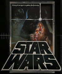 9j155 STAR WARS 26x31 foil standee R82 George Lucas classic sci-fi epic, great art by Tom Jung!