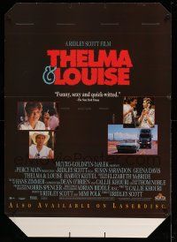 9j157 THELMA & LOUISE video standee '91 Susan Sarandon, Geena Davis, Ridley Scott feminist classic!