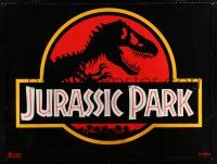 9j255 JURASSIC PARK subway poster '93 Steven Spielberg, Richard Attenborough re-creates dinosaurs!