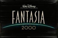 9j489 FANTASIA 2000 2-sided vinyl banner '99 Walt Disney, cool title and different art!