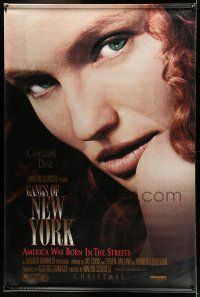 9j492 GANGS OF NEW YORK vinyl banner '02 Martin Scorsese, close-up of sexy Cameron Diaz!