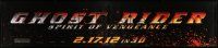 9j493 GHOST RIDER: SPIRIT OF VENGEANCE vinyl banner '12 Nicolas Cage, burning chain!