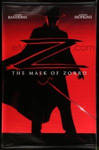 9j506 MASK OF ZORRO vinyl banner '98 Antonio Banderas, Catherine Zeta-Jones, Anthony Hopkins