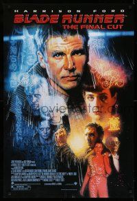 9k097 BLADE RUNNER 1sh R07 Ridley Scott sci-fi classic, art of Harrison Ford by Drew Struzan!