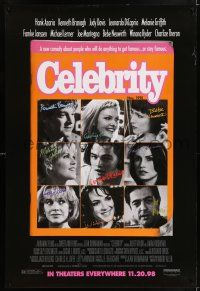 9k132 CELEBRITY advance 1sh '98 Woody Allen, Hank Azaria, Charlize Theron, Leonardo DiCaprio