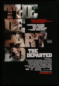 9k182 DEPARTED advance DS 1sh '06 Leonardo DiCaprio, Matt Damon, Martin Scorsese!