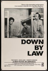 9k195 DOWN BY LAW 1sh '86 Jarmusch, Roberto Benigni, Tom Waits, Lurie & Braschi!