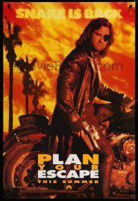 9k228 ESCAPE FROM L.A. teaser 1sh '96 John Carpenter, Kurt Russell returns as Snake Plissken!