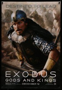 9k235 EXODUS: GODS & KINGS style E teaser DS 1sh '14 close-up of Christian Bale as Moses!