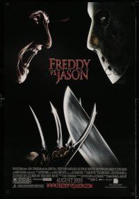 9k262 FREDDY VS JASON advance DS 1sh '03 cool image of horror icons, the ultimate battle!