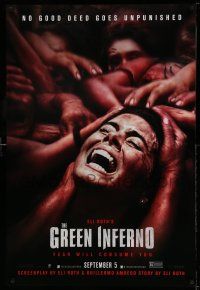 9k299 GREEN INFERNO teaser DS 1sh '13 Eli Roth jungle horror, no good deed goes unpunished!