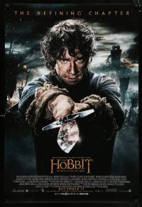 9k332 HOBBIT: THE BATTLE OF THE FIVE ARMIES int'l advance DS 1sh '14 Martin Freeman as Bilbo Baggins