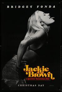 9k380 JACKIE BROWN teaser 1sh '97 Quentin Tarantino, profile portrait of sexy Bridget Fonda!