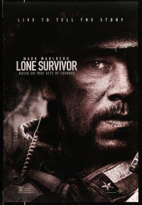 9k428 LONE SURVIVOR teaser DS 1sh '13 Mark Wahlberg, based on true acts of courage!
