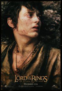 9k435 LORD OF THE RINGS: THE RETURN OF THE KING int'l teaser DS 1sh '03 Elijah Wood as Frodo!
