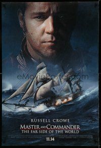 9k471 MASTER & COMMANDER style A advance DS 1sh '03 Russell Crowe, Paul Bettany, Peter Weir!