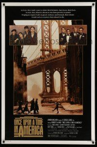 9k535 ONCE UPON A TIME IN AMERICA 1sh '84 Sergio Leone, Robert De Niro, James Woods