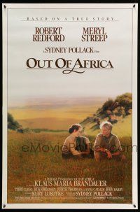 9k539 OUT OF AFRICA 1sh '85 Robert Redford & Meryl Streep, directed by Sydney Pollack!
