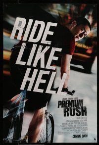9k563 PREMIUM RUSH advance DS 1sh '12 Joseph Gordon-Levitt as bike messenger!
