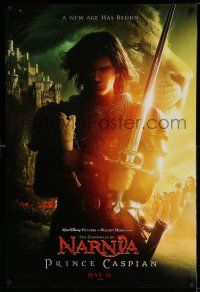 9k565 PRINCE CASPIAN teaser DS 1sh '08 Ben Barnes in the title role, cool fantasy imagery, Narnia!
