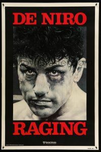 9k578 RAGING BULL teaser 1sh '80 Martin Scorsese, Kunio Hagio art of boxer Robert De Niro!