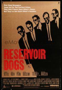 9k592 RESERVOIR DOGS 1sh '92 Quentin Tarantino classic, Keitel, Buscemi, Madsen & Tim Roth!