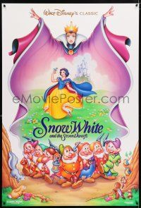 9k657 SNOW WHITE & THE SEVEN DWARFS DS 1sh R93 Walt Disney animated cartoon fantasy classic!