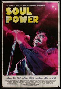 9k666 SOUL POWER 1sh '08 great image of James Brown in concert!