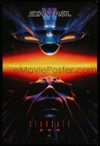 9k704 STAR TREK VI teaser 1sh '91 William Shatner, Leonard Nimoy, Stardate 12-13-91!